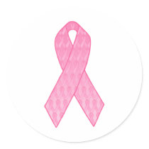 Pink Ribbon Repeating stickers