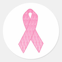 Pink Ribbon Repeating Sticker