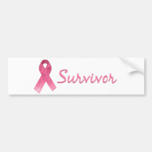 Pink Ribbon Survivor Bumper Stickers
