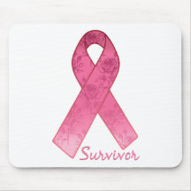 Pink Ribbon Survivor Mouse Mat