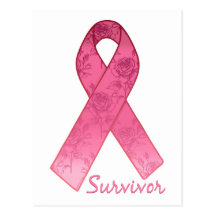 Pink Ribbon Survivor Postcard