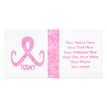 Pink Ribbon Today Custom Photo Card
