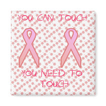 Pink Ribbon Touch magnets
