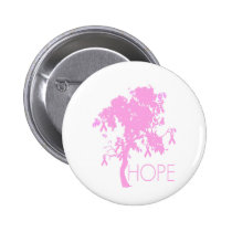 Pink Ribbon Tree of Hope buttons
