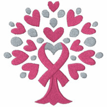 Pink Ribbon Tree Polo