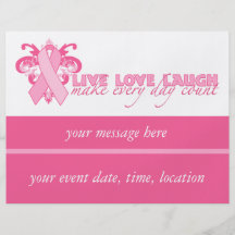 Pink Ribbons Every Day Full Color Flyer