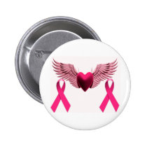 Pink Ribbons & Heart of Love & Support buttons