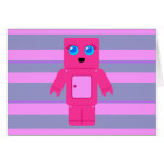 Pink Robot Greeting Cards