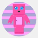 Pink Robot Sticker