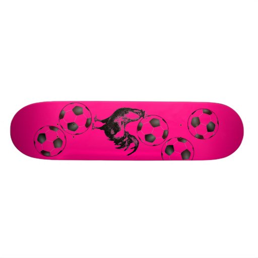 Pink Rooster Abstract. Skateboard Decks