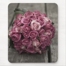 Pink Rose Bouquet Mouse Pad