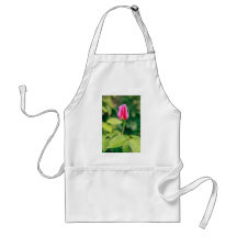Pink rose bud apron