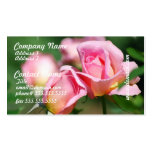 Pink Rose Bud Business Cards