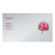 Pink Rose Business Card