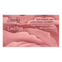 PINK Rose Business Card Template