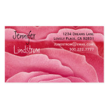 PINK Rose Business Card Template