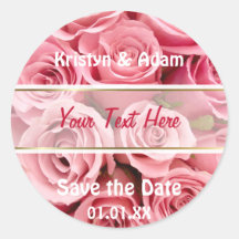 Pink Rose Elegance Stickers