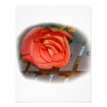 Pink Rose on Metal Mallet Bells Custom Invites