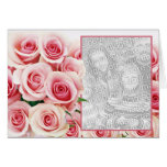 Pink Rose Romance - Template Greeting Cards