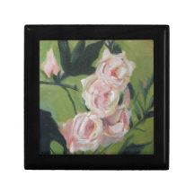 Pink Roses box for special items Trinket Box