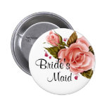 Pink Roses Bride's Maid