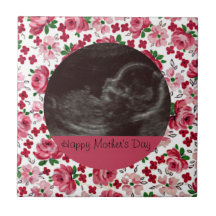 Pink Roses Mother's Day Tile