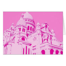 Pink Sacre Coeur 1 Card