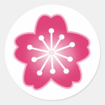 Pink Sakura Wedding Stickers
