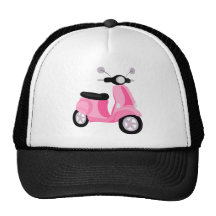 Pink Scooter Mesh Hat