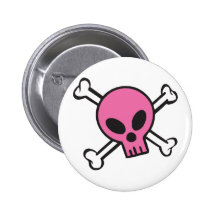 Pink Skull and Crossbones