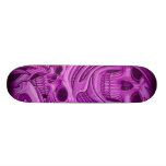 PINK SKULL SKATEBOARD