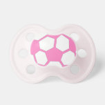Pink Soccer Ball pacifiers