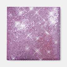 Pink Sparkle-Look Refrigerator Magnet