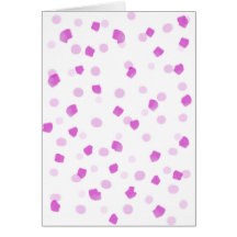 Pink Speckles Greeting Cards