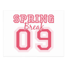 Pink Spring Break 09 Postcard