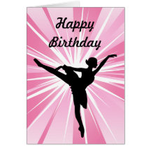 Pink Star Ballerina Cards