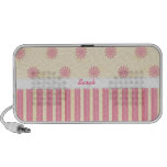 Pink Stripe and Floral Speakers