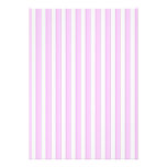 Pink Stripes on White Custom Invitations