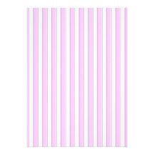Pink Stripes on White Custom Invitations