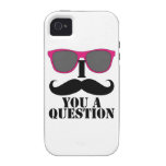 Pink Sunglasses and I Moustache You a Question Case-Mate iPhone 4 Covers