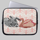 Pink Swanky Swans Love Computer Sleeve laptop sleeves