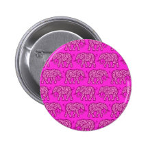 Pink Swirling Elephant Pattern