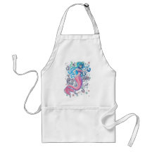 Pink Tailfin Mermaid Apron