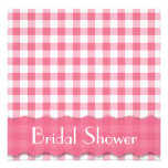 Pink Tea Party Bridal Shower Personalized Announcements