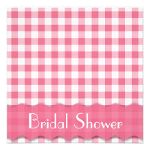 Pink Tea Party Bridal Shower Personalized Announcements