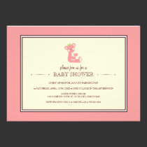 Pink Teddy Bear Baby Shower Invitations invitations