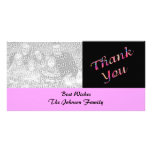 pink Thank You Photo Cards