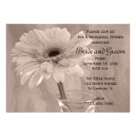 Pink Tinted Daisy Rehearsal Dinner Invitation