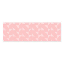 Pink Triangles Abstract Pattern. Business Card
