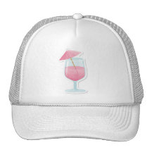 Pink Tropical Cocktail Hat